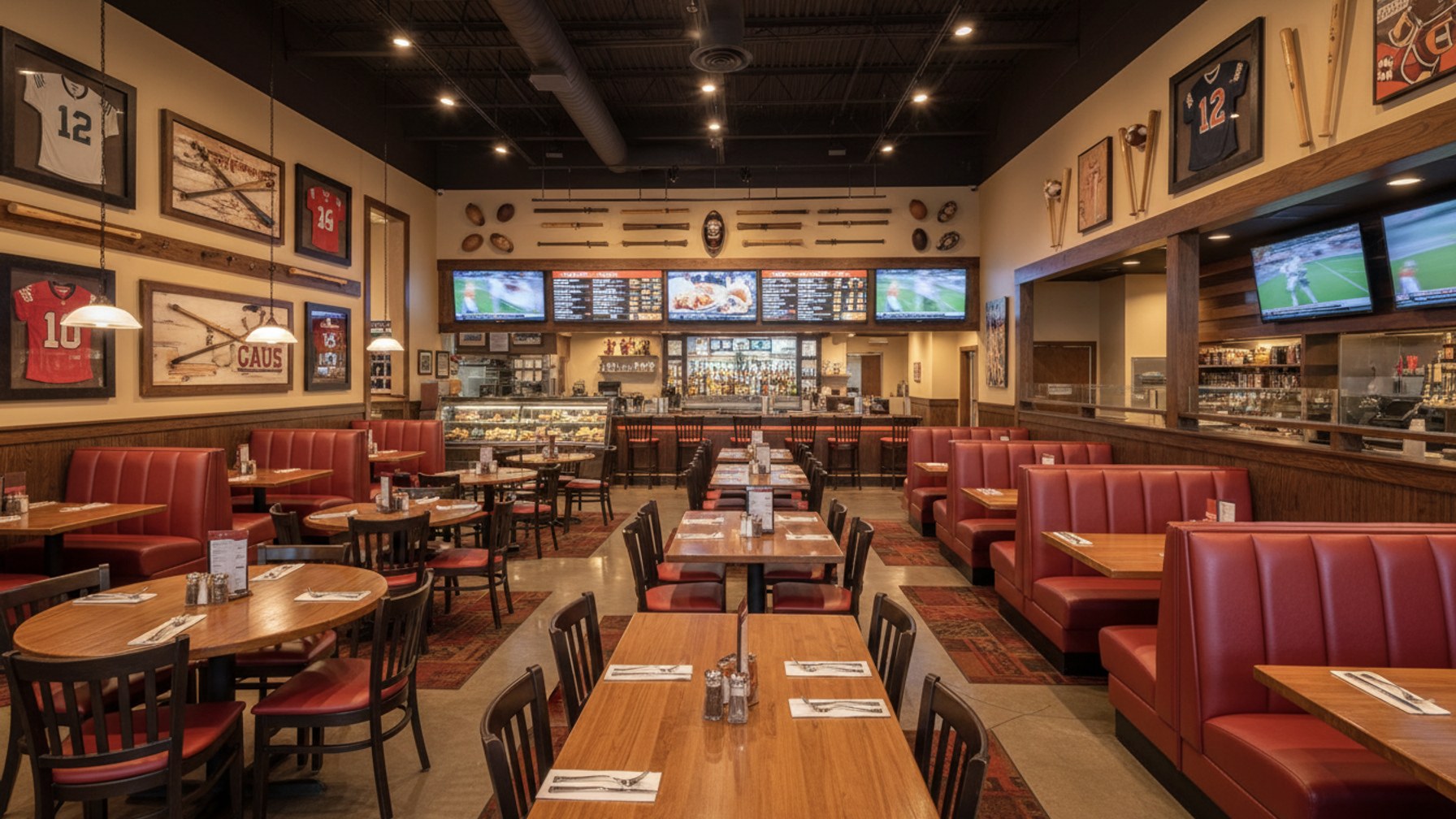 family sports bar interior